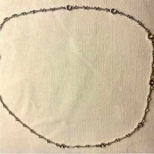 Roberto Coin Dogbone Station Diamond Necklace